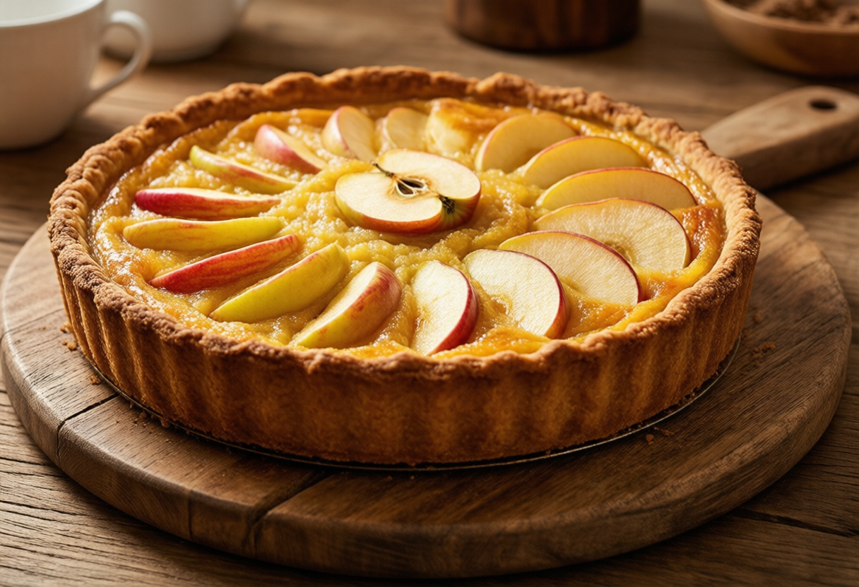 Tarte de maçã rústica para domingo