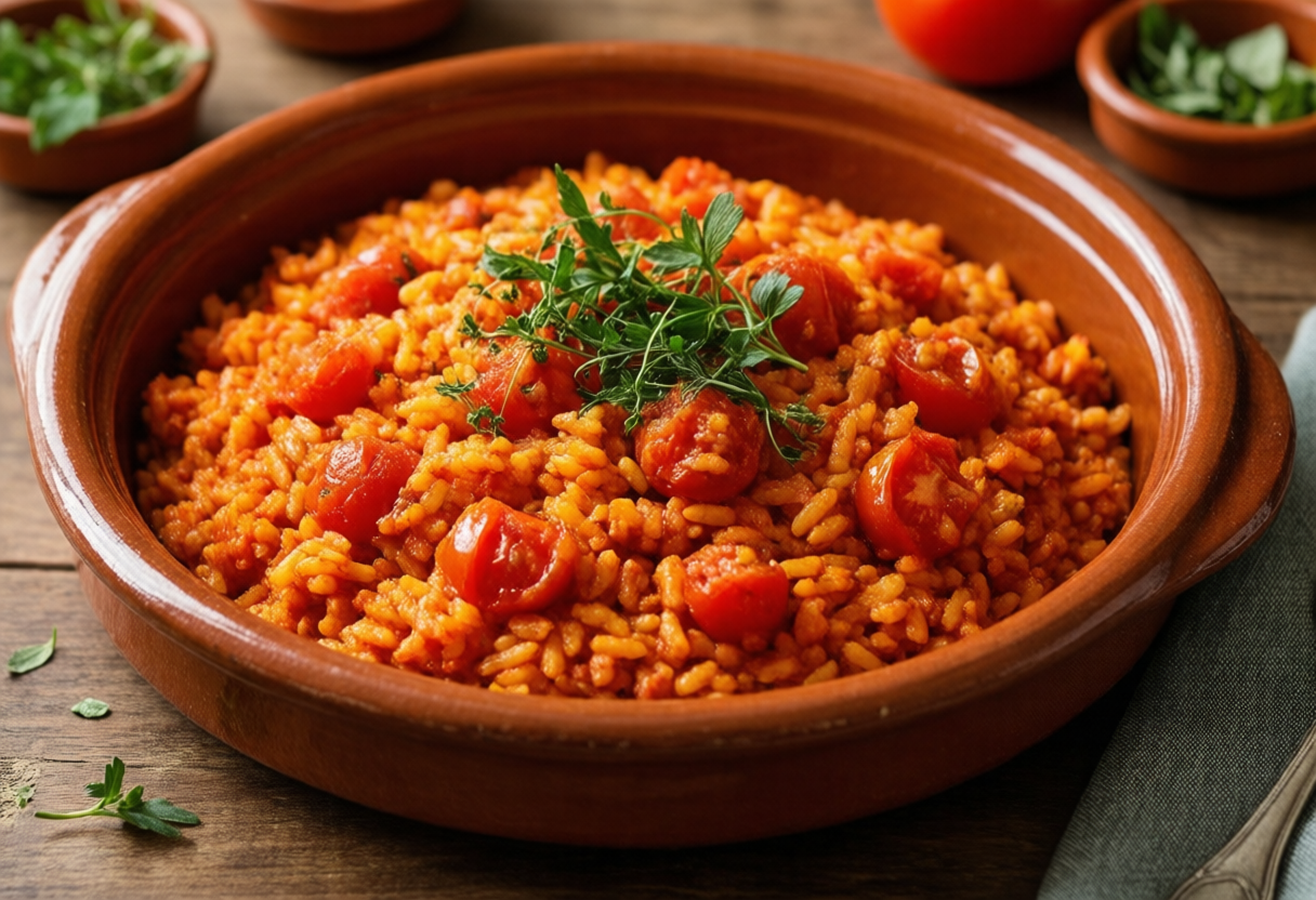 Arroz de tomate malandro do Verão