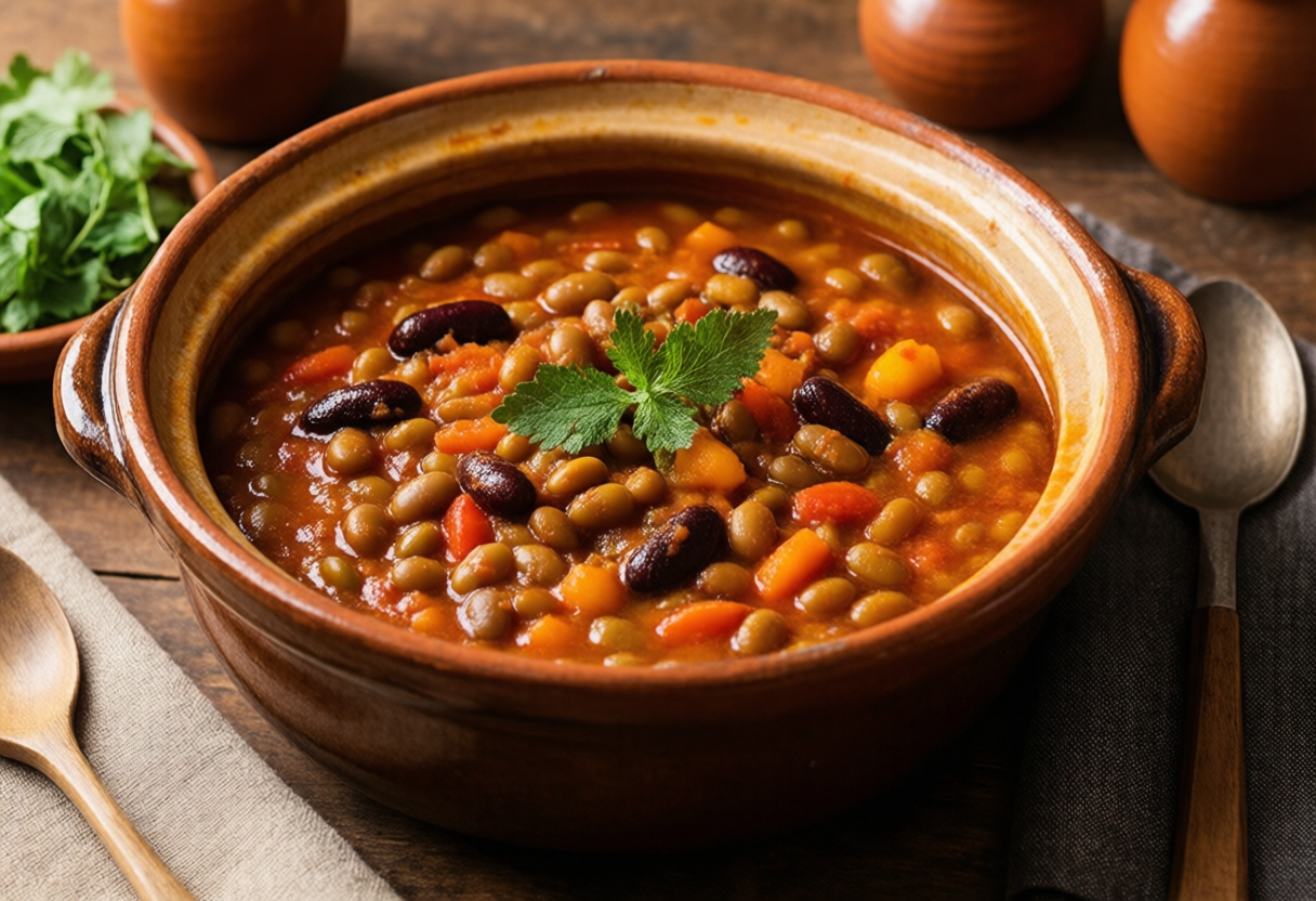 Feijoada vegetal da despensa básica